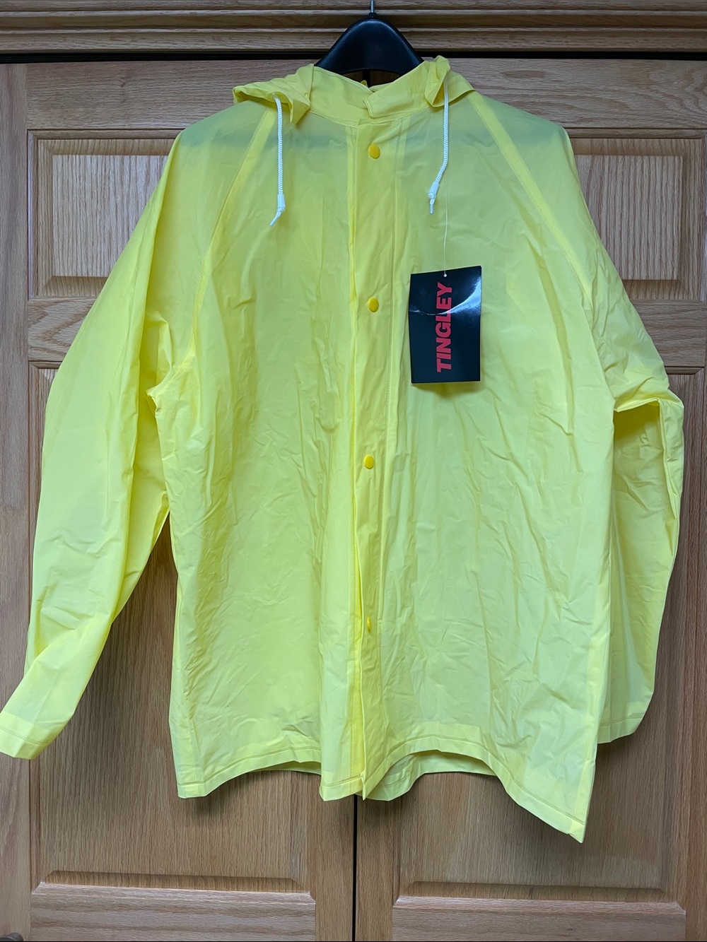 Tingley Men's Yellow Hooded Rain Poncho - Large
